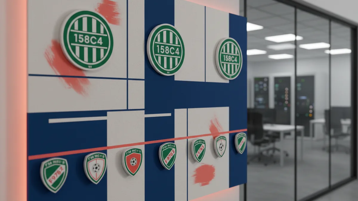 Which NFL logos use blue? Team crest display emphasizing blue logo elements